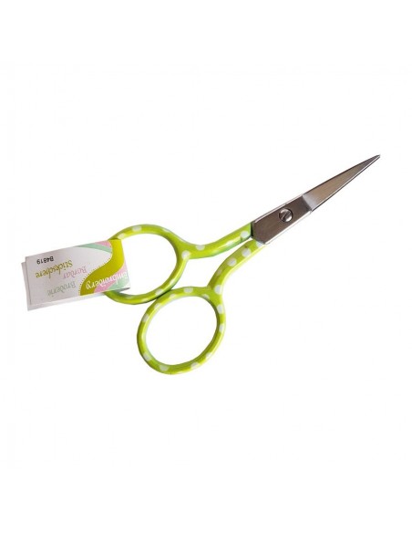 Tijera de bordado con lunares