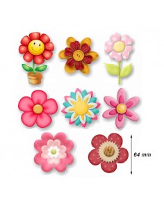Parches termoadhesivos flores