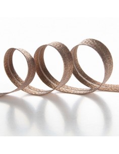Cinta al bies lamé cobre