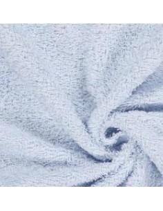 Tela de Rizo Toalla (Felpa) Celeste - 100% Algodón Bebé -...