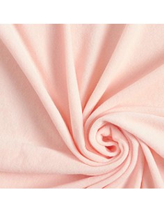 Tela de Rizo Toalla (Felpa) Color Salmón - 100% Algodón...