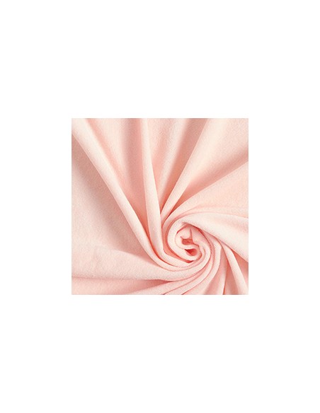Tela de Rizo Toalla (Felpa) Color Salmón - 100% Algodón Premium - 440gr/m2