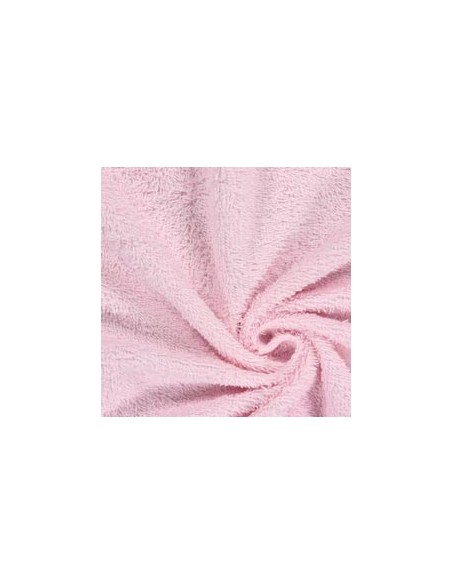 Tela de Rizo Toalla (Felpa) Rosa - 100% Algodón Bebé - 440gr/m2