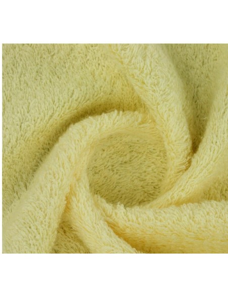 Tela felpa rizo amarillo clara