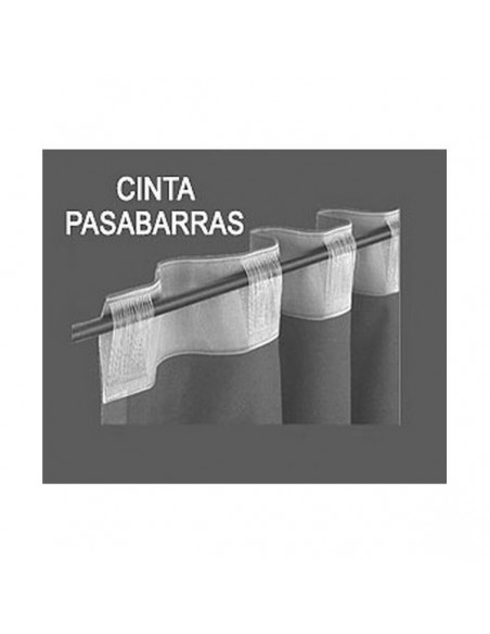 Cinta cortinas pasa barras