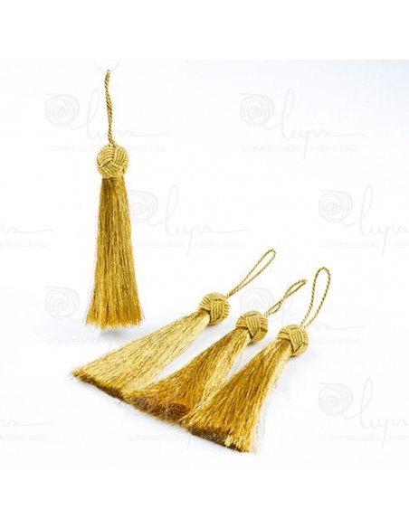 Borla metalizada dorada