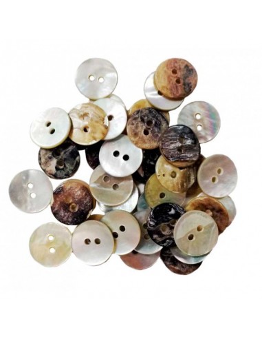Botón nácar natural