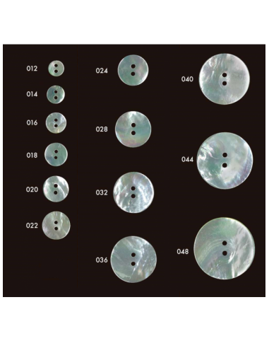 Botón nácar natural
