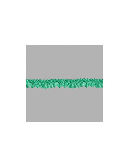 Puntilla de encaje fruncido de nylon