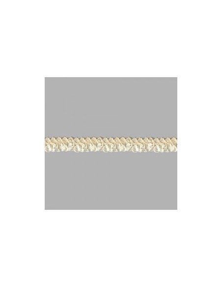 Puntilla de encaje fruncido de nylon