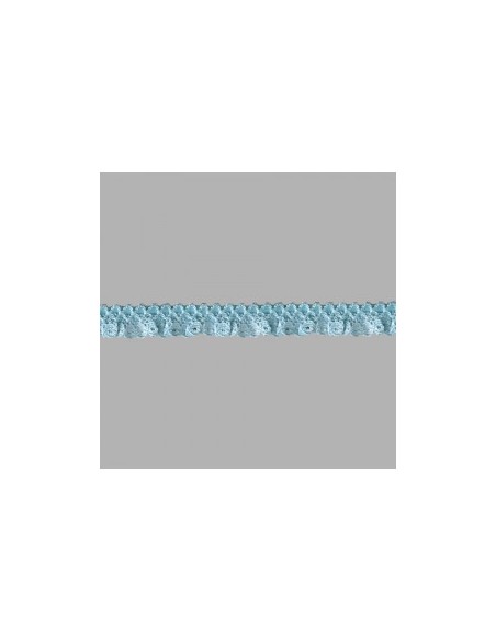 Puntilla de encaje fruncido de nylon