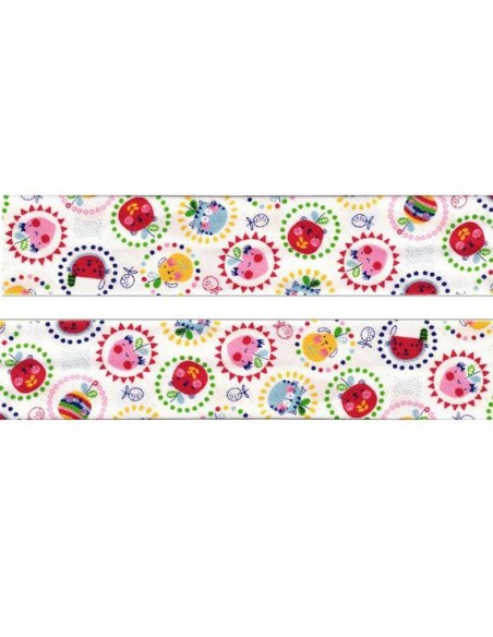 Cinta al bies estampada