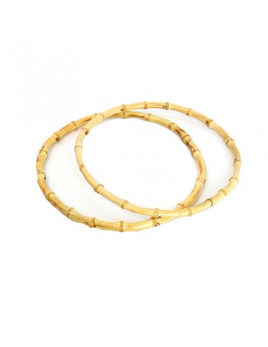 Juego de Asas Redondas Bambú (18 cm) - Ideal...