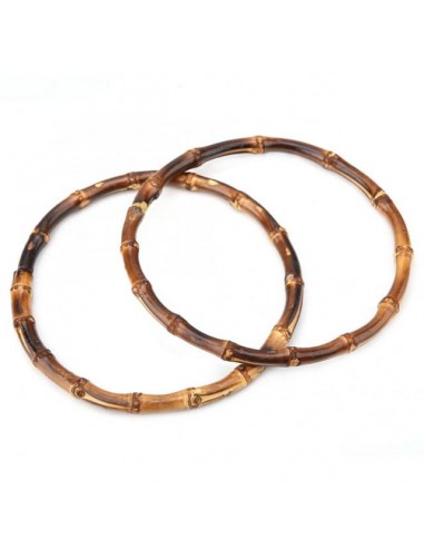 Juego de Asas Redondas de Bambú Natural (18 cm)...