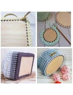 Base de madera troquelada redondas 2