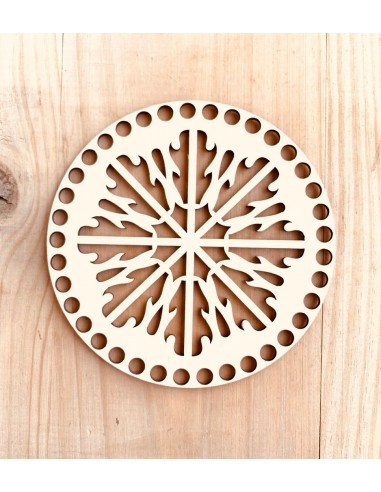 Base de Madera Troquelada "Fantasía 6" (16cm) -...