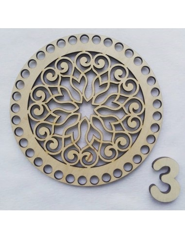 Base de madera troquelada fantasía 3