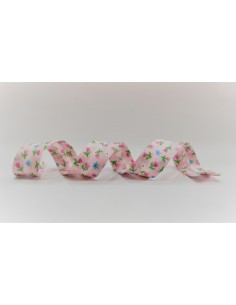 Cinta al bies flores