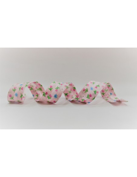 Cinta al bies flores