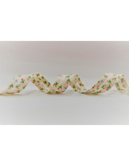 Cinta al bies flores