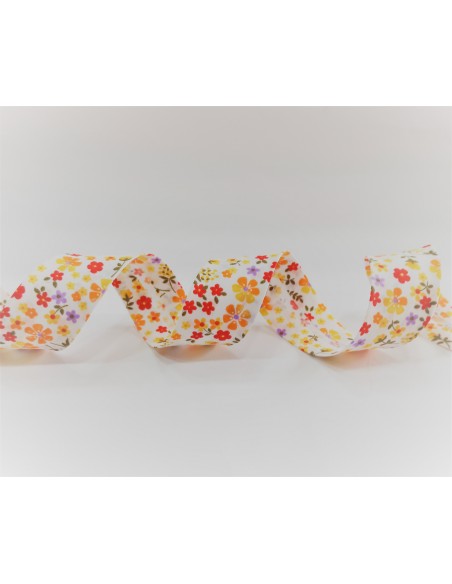 Cinta al bies de flores