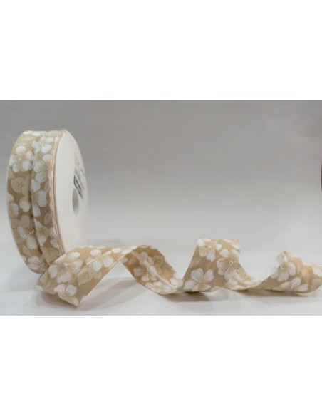 Cinta al bies flores