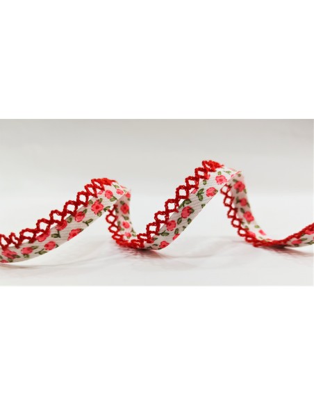 Cinta al bies con puntilla