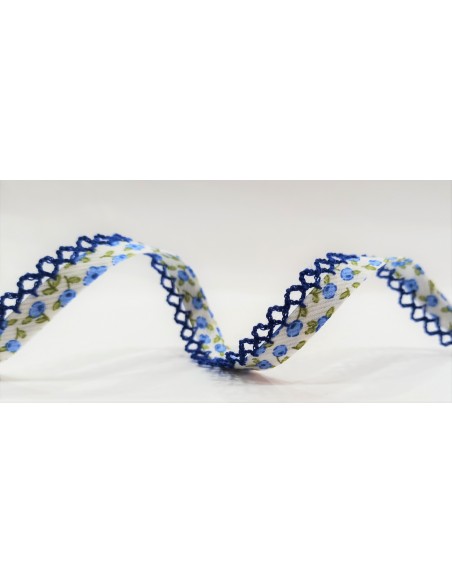 Cinta al bies con puntilla