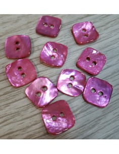 Botón nacar cuadrado 2