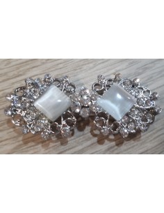 Broche fantasía metal y cristal 2