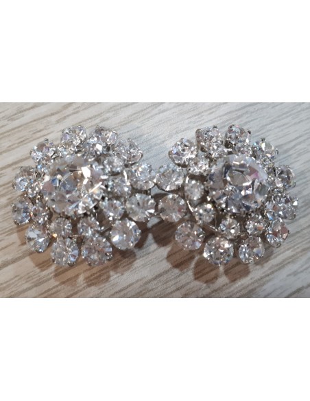 Broche fantasía metal y swarovski