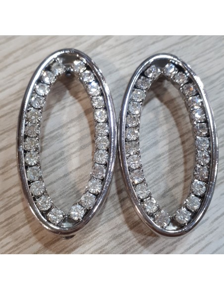 Broche fantasía metal y swarovski