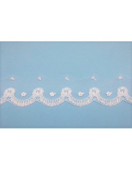 Puntilla tul bordado 403841