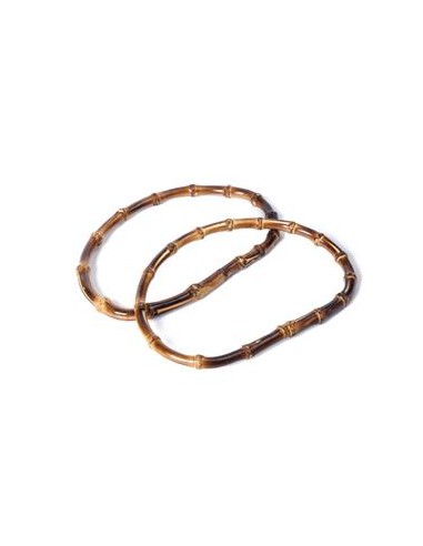 Juego de Asas de Bambú Color Marrón Chocolate...