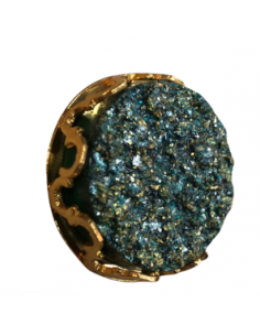 Botón corona dorada