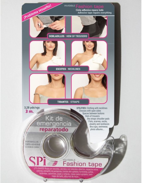 Portarollo cinta doble cara adhesiva