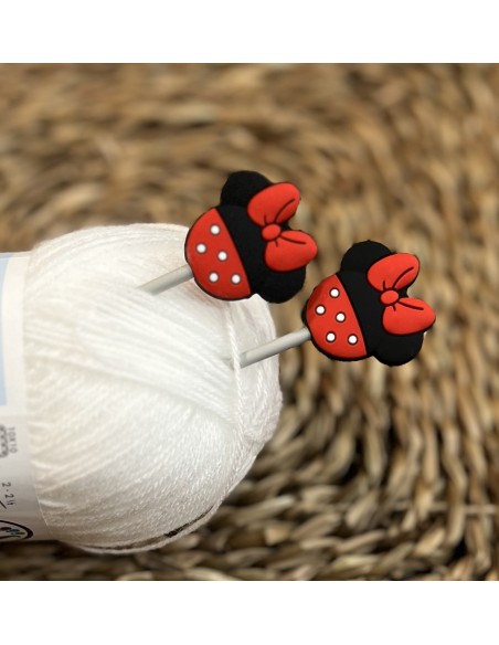 Topes para agujas de tejer  Minnie