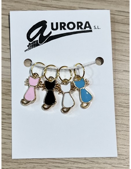 Marcadores punto gatitos