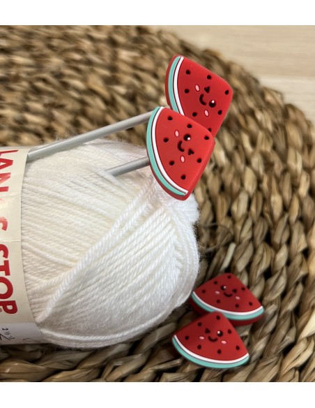 Topes para agujas de tejer sandía