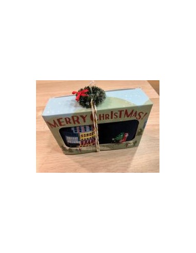 Caja calcetines navideños