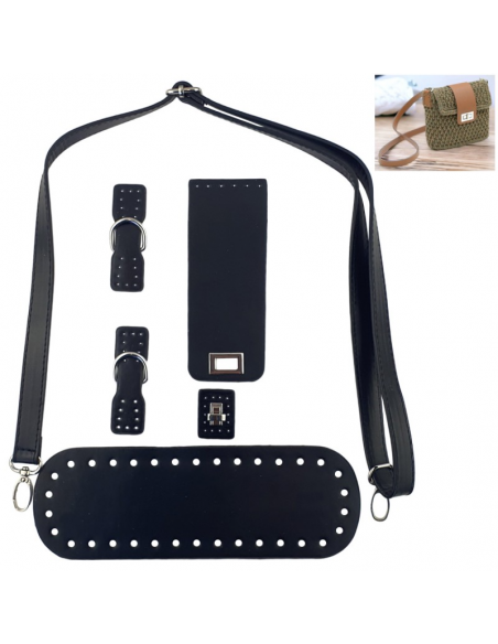 Juego asas bolso MC0156 negro