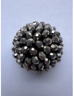 Botón pedrería 786006 plata