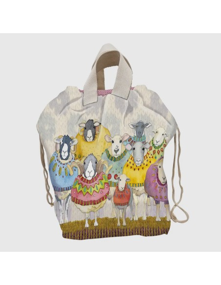 Emma Ball - Bolsa labor grande ovejas con jersey
