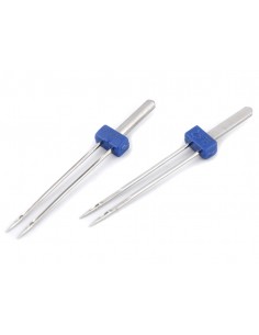 Aguja máquina doble