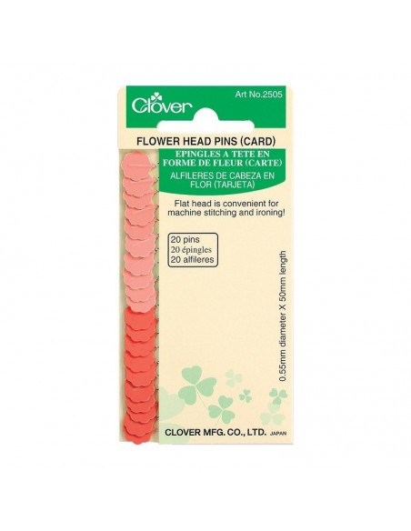 Alfileres cabeza flor clover