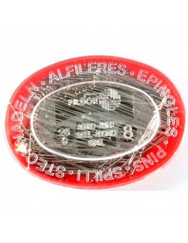 Alfileres acero 34mm 25 gr