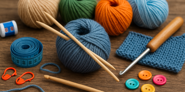 Los 7 materiales para tejer que no pueden faltar si haces punto o crochet